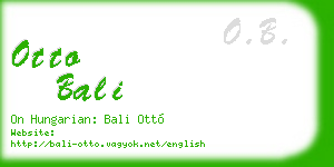 otto bali business card