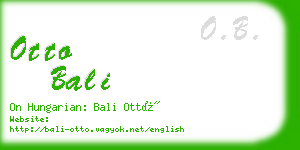 otto bali business card